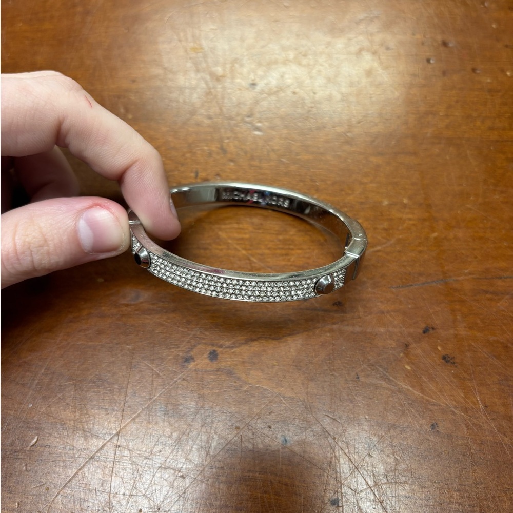Michael Kors Heritage Astor Pave Hinged Bracelet